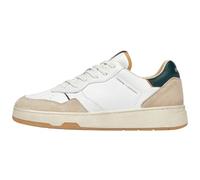 CRIME LONDON White And Green Timeless Low Sneakers - Bianco, 44