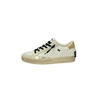 Crime London Wmns SK8 Deluxe 21100AA7.10 Bianco Oro Panna