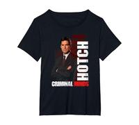 Criminal Minds Hotch Maglietta, Donna Plus-Size, Nero, 5X