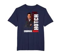 Criminal Minds Hotch Maglietta, Uomo Taglie Grandi, Navy, 4X Tall