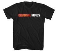 Criminal Minds - Logo - American Classici - Black Front Stampa Adulto Manica