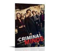 Criminal Minds - Poster decorativo da parete moderno, ultra trasparente, squisita decorazione artistica, adatta per ufficio, soggiorno e stanza, stile cornice, 50 x 75 cm