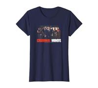 Criminal Minds The Brain Trust Maglietta, Donna, Navy, XS