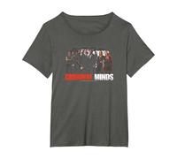 Criminal Minds The Brain Trust Maglietta, Donna Plus-Size, Asfalto, 6X