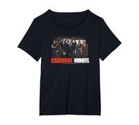 Criminal Minds The Brain Trust Maglietta, Donna Plus-Size, Nero, 5X