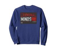 Criminal Minds Title Card Felpa, Unisex per Adulti, Navy, XL
