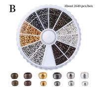 Crimpare Estremità Stopper Distanziatrice Loose Perline Fai Gioielli Elementi