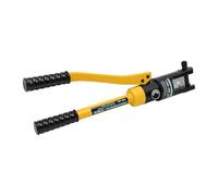 Crimpatrice idraulica da 12T for funi in acciaio, crimpatrice for balaustre con 20 matrici, colore giallo/verde/rosso/blu Officina, garage(Rot)