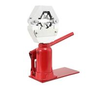 Crimpatrice idraulica manuale per tubi flessibili con 4 matrici per tubi in PVC e gomma da 6,5-20 mm, pressa portatile a martinetto idraulico.