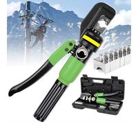 Crimpatrice Idraulica Per Cavi Ad Alta Resistenza (gamma 4-70 Mm²), Pressione: 100 KN, Impugnatura Antiscivolo, Dispositivo Antigoccia, Per Uso Elettrico,A