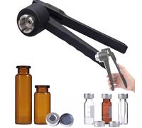 Crimpatrice manuale per fiale in alluminio (8-32 mm), macchina tappatrice portatile in acciaio inossidabile, strumento per tappi di bottiglia, crimpatrice per fiale a strappo, 20-30 bottiglie/min, 2