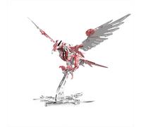 Crimson Emperor Falcon, kit di modellini in metallo da 279 pezzi, puzzle 3D in acciaio inossidabile 304, uccello rapace da collezione, set fai da te per adolescenti e adulti, idea regalo unica