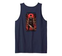 Crimson Giuramento Guerriero Dark Fantasy Samurai Anime Arte Giapponese Canotta