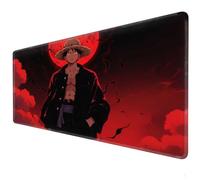 Crimson Hat Anime Boy Mouse Pad, XXL MousePad, 90 x 40cm | Anti slip DesktopPad | Precise Control Gaming Mouse Pad | PC Computer Keyboard DesktopPad, Office Desk MousePad
