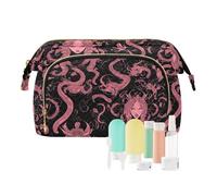 Crimson Makeup Bags Essentials Makeup Bag con manico Donne Contanti Portafoglio per pennelli da trucco