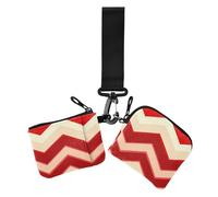 Crimson Valentines Red Donna Doppio Portafogli Busniess Custodie per carte di credito Sottile Staccabile Cambiamento Borsa Portafoglio con Tasca con Cerniera per le Signore 2 Pz tarjetero para