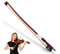 Crine Archetto per Violino 1/10 in Palissandro Rosso | Corpo Diritto, per Lezioni di Musica e Studenti, Adatto a Corde e Violini 1/10 Colore Casuale