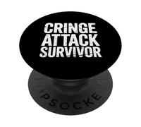 Cringe Attack Survivor Sarcasmo imbarazzante |- PopSockets PopGrip Adesivo