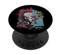 cringe clownPunk e farfalla PopSockets PopGrip Adesivo