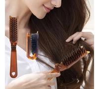 Criniera di maiale pieghevole, orecchie piccole, pettine pieghevole, conservazione compatta, capelli lisci e capelli ricci possono essere facilmente utilizzati