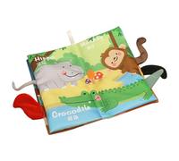 Crinkle Cloth Books - Interactive Farm Animal Pages, Soft Textured Material, Teether Ring Included, Durable Construction | Educational Toy for 0-18, Sensory Learning, Gift