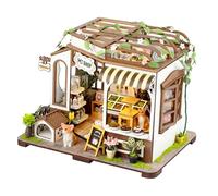 CRIOLPO Kit casa in miniatura fai-da-te, kit casa delle bambole in miniatura, kit modello artigianale in legno 3D con mobili, kit modello casa piccola - Kelly'S Pet Shop
