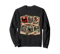 Criptidi Mostri Collezione francobolli Vintage Felpa