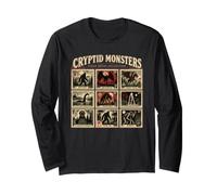 Criptidi Mostri Collezione francobolli Vintage Maglia a Manica