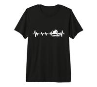 Criptozoologi Chupacabra-Creature Cardiogram El-Chupacabra Maglietta Premium