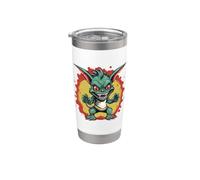 Criptozoologi Chupacabra-Creature Cartoony El-Chupacabra Bicchiere termico in acciaio inox doppia parete