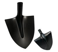 CRISALIDE® Badile a Punta in Acciaio Verniciato - Pala Professionale per Giardinaggio, Neve e Detriti - Acciaio Rinforzato Antiruggine - Resistente e Leggero - Manico non incluso