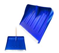 CRISALIDE® Badile in ABS Blu con Bordo in Metallo - Pala Professionale Leggera e Resistente per Neve, Terra e Detriti - Lama in Alluminio Anti-Urto - Manico non incluso