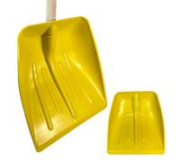 CRISALIDE® Badile in ABS Giallo - Pala Professionale Leggera e Resistente per Neve, Terra e Detriti - Materiale Antiurto - Ideale per Giardinaggio e Lavori Domestici - Manico non incluso