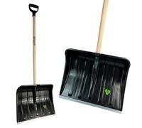 Crisalide® | Badile Super Resistente Professionale 32x40 cm, Estremità Rinforzata In Alluminio Anti Urto, Manico 80 CM, Versatile Per Uso Agricolo, Giardinaggio E Edilizia, Pala Ergonomica