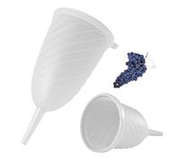 Crisalide® Imbuto a Vortice per Uso Alimentare - Diametro 15,5 cm, Altezza 30 cm, Lavabile e Resistente - Ideale per Travaso Bevande e Supporto Filtri (Filtri Non Inclusi)