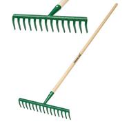 Crisalide®-RASTRELLO da GIARDINO + MANICO IN LEGNO DI FAGGIO (150cm TIPO BOSCH-I), PER USO HOBBISTICO E PROFESSIONALE, MADE IN ITALY