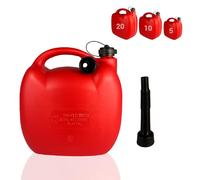 Crisalide® Tanica Carburante 5L 10L 20L in PE-HD con Beccuccio Pieghevole - Taniche Benzina per Auto, Moto, Giardinaggio, Emergenze - Alta Resistenza e Tappo Ermetico (10l)