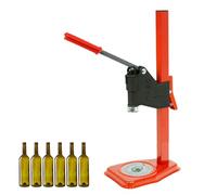 Crisalide® Tappatrice a Colonna a Leva - per Tappi a Corona Ø26 mm - Altezza Regolabile Manuale - Strumento per Imbottigliamento Birra, Vino e Bevande