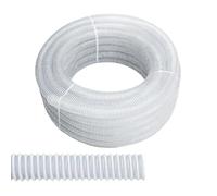 Crisalide® Tubo Spiralato Trasparente in PVC Atossico - Rinforzato con Spirale, 25 Metri - Per Uso Alimentare (Vino, Olio, Succhi, Liquidi) - Ø 20, 25 o 30 mm (3cm)
