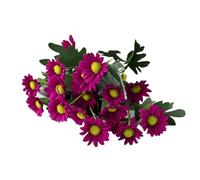 Crisantemos Artificiales Para Exterior | Flores Artificiales Resistentes A Los Rayos UV | Plantas Falsas Antidesvanecimiento Con Hojas De Eucalipto Para Jardín, Porche, Cementerio, Patio, Ventana O En