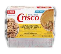 Crisco Butter Flavor Sticks All-Vegetable Shortening Sticks, 20 Ounce