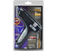 Criscolor 8435621407761 Pistola in Silicone, Interruttore Brico Plus, Nero/Arancione
