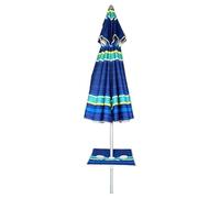 CRISCUOLO BRICOSTORE Ombrellone da Spiaggia in Alluminio, 220 cm, Inclinabile, con Tavolino, Protezione UV50+, Altezza Regolabile, Borsa Trasportabile