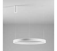 CRISEIDE S/1G - LAMPADARIO A SOSPENSIONE BIANCO A LED DIMMERABILE 3000K 5300LM 100W D.96,6CM