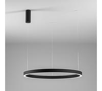 CRISEIDE S/1G - LAMPADARIO A SOSPENSIONE NERO A LED DIMMERABILE 3000K 5200LM 100W D.96,6CM