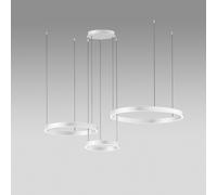 Criseide sospensione triplo anello decentrabile led bianco 100W(25W+35W+40W)
