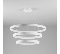 Criseide sospensione triplo anello led bianco 125W(35W+40W+50W)