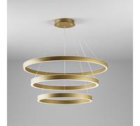 Criseide sospensione triplo anello led oro spazzolato 125W(35W+40W+50W)