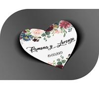 CrisPhy - Adesivi personalizzati per matrimonio, con nome e data, etichette a forma di cuore per inviti, matrimoni, battesimi, fidanzamenti, compleanni, feste, Natale, vintage, timbri