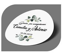 CrisPhy - Adesivi personalizzati per matrimonio, con nome e data, etichette adesive per inviti, matrimoni, battesimi, fidanzamenti, compleanni, feste, Natale, vintage, timbri